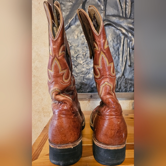 Men's Smooth Ostrich Boots - Picture 4 of 7